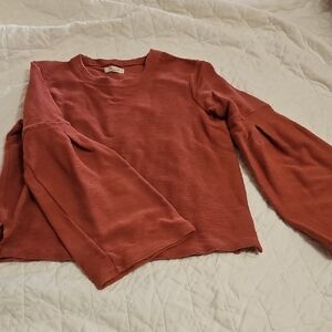 Madewell Terracotta Knit Pullover